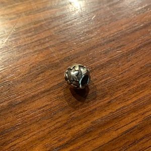 Gold and silver K Pandora charm